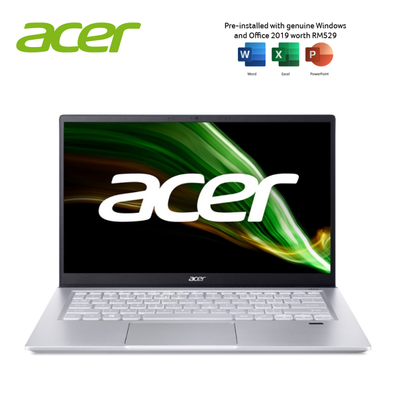 Acer Swift X SFX14-41G-R5WY 14'' FHD Laptop Steam Blue ( Ryzen 7 5800U, 16GB, 512GB SSD, RTX3050Ti, W10, HS )