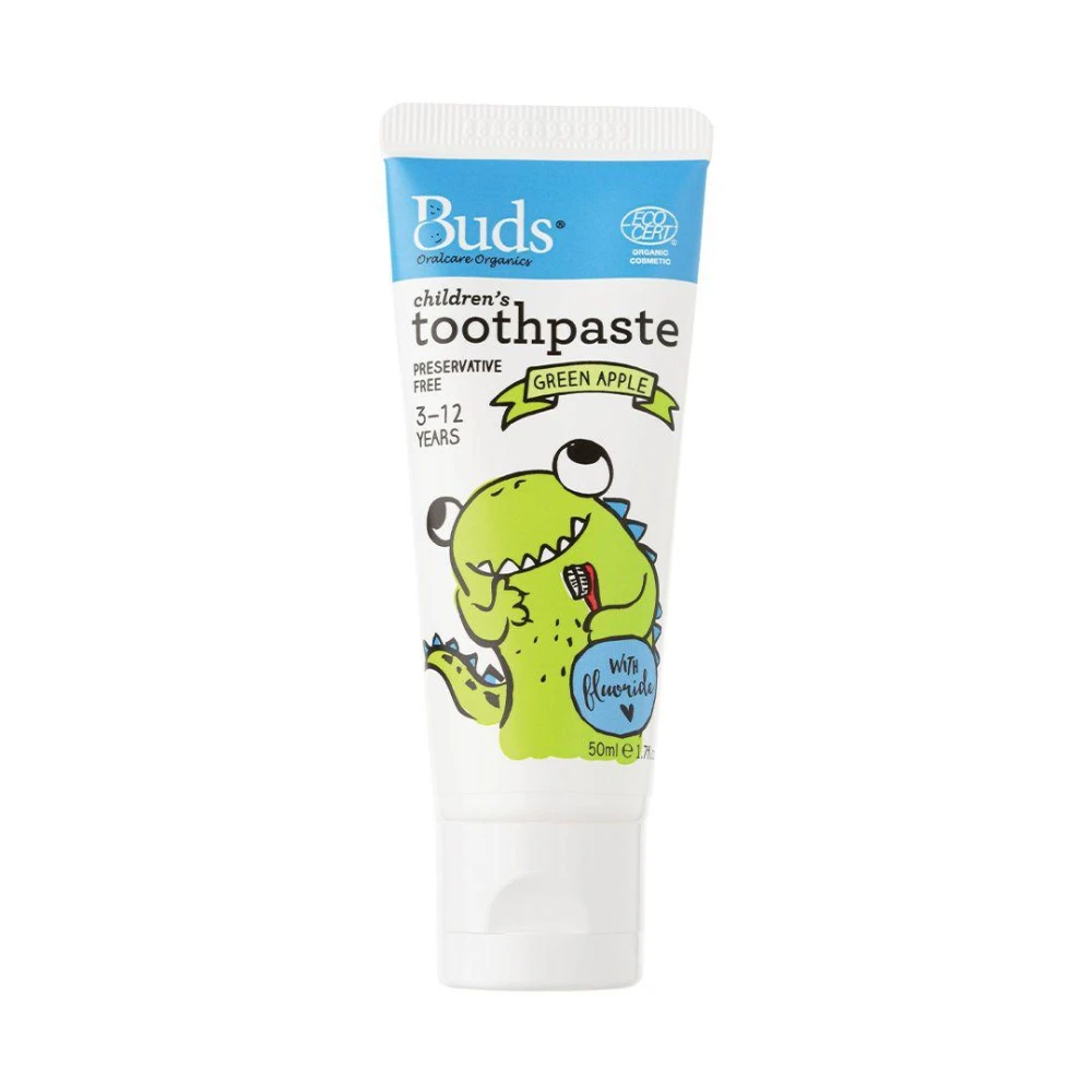 Children's Toothpaste with Fluoride - Green Apple