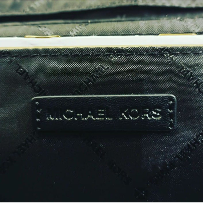 MICHAEL MICHAEL KORS JET SET ITEM MIRELLA SMALL LOGO JACQUARD TOILETRY POUCH