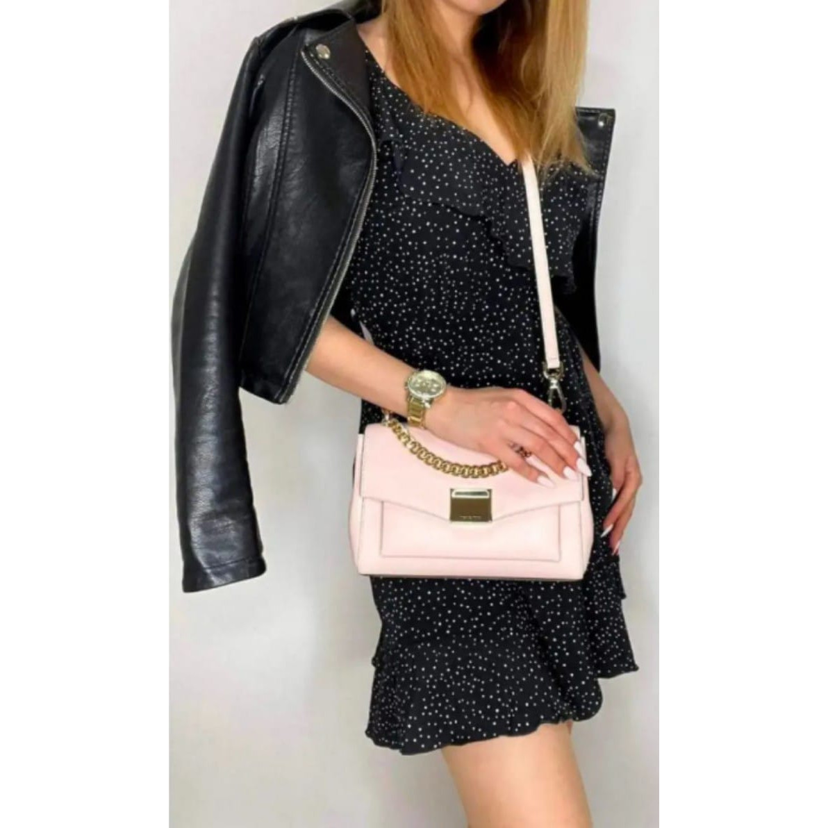 MICHAEL MICHAEL KORS LITA MEDIUM LEATHER CROSSBODY BAG Branded