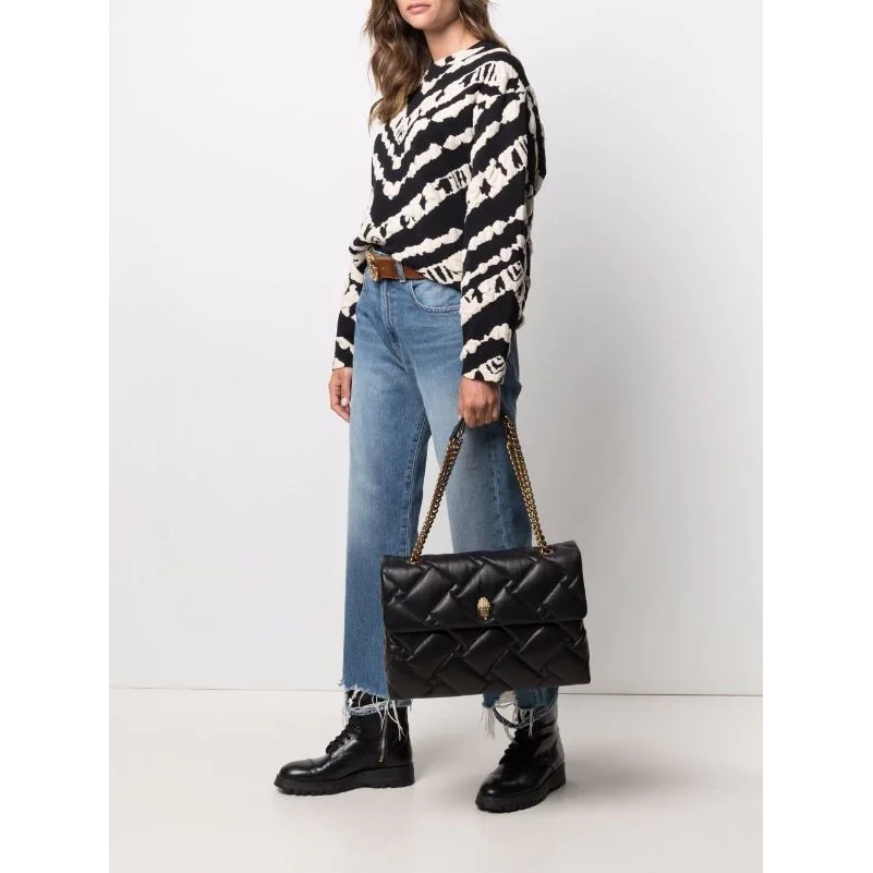 KURT GEIGER LONDON KENSINGTON SOFT QUILTED XXL CHAIN SHOULDER BAG