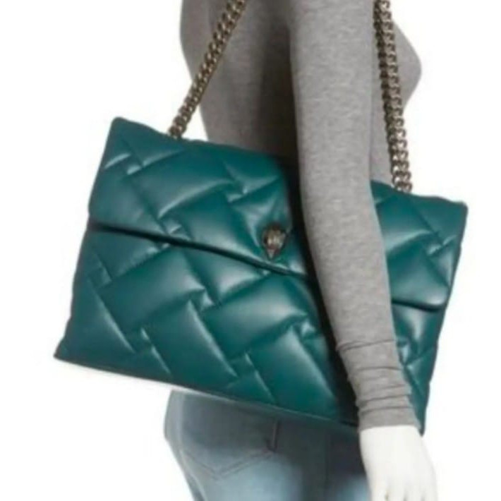 KURT GEIGER LONDON KENSINGTON SOFT QUILTED XXL CHAIN SHOULDER BAG