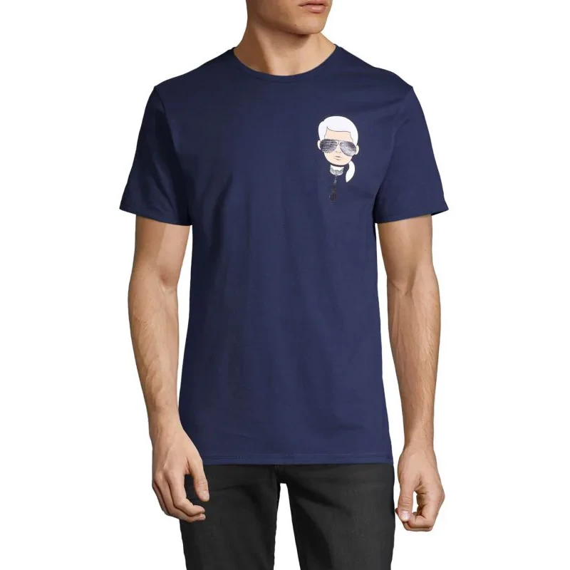 KARL LAGERFELD PARIS MENS CLASSIC KARL CHARACTER T-SHIRT