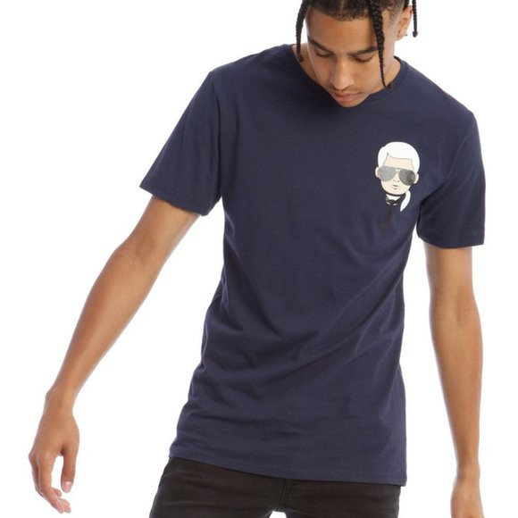 KARL LAGERFELD PARIS MENS CLASSIC KARL CHARACTER T-SHIRT