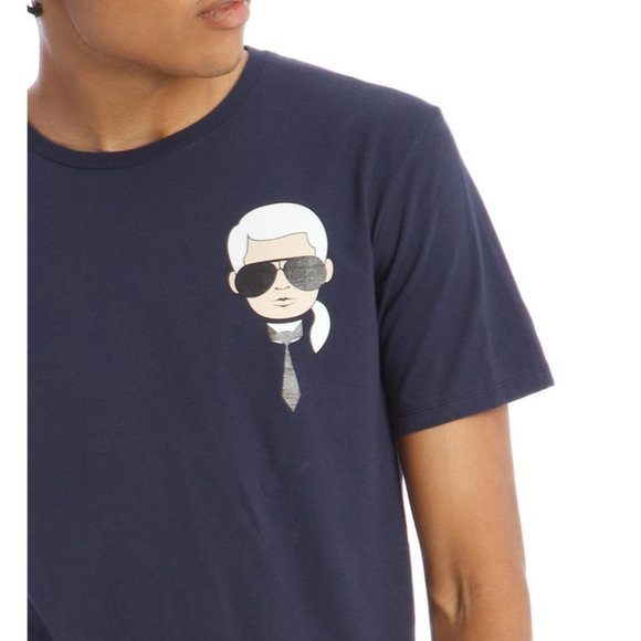 KARL LAGERFELD PARIS MENS CLASSIC KARL CHARACTER T-SHIRT