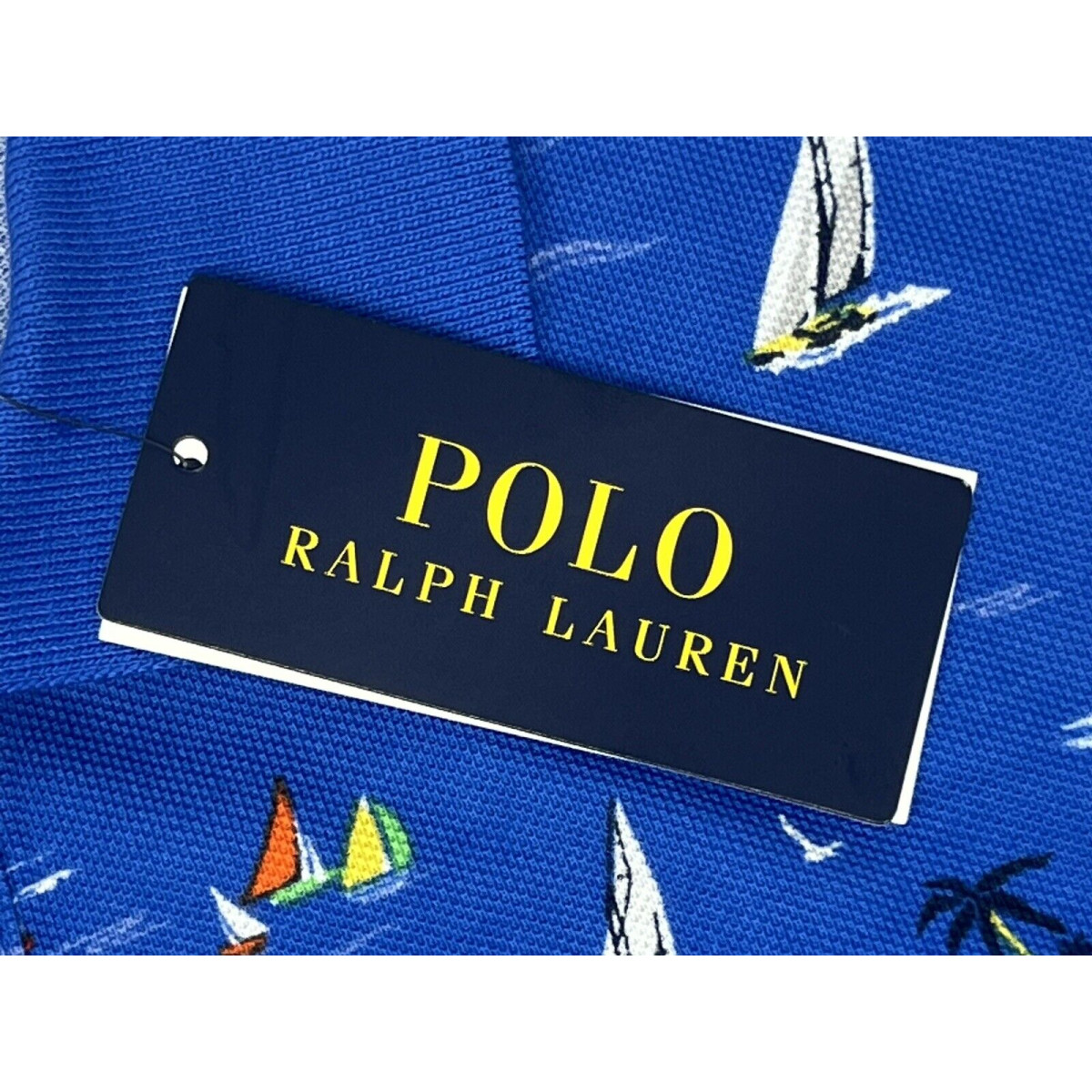 RALPH LAUREN SAILBOAT SKIPPER BEARWAIIAN MESH POLO SHIRT