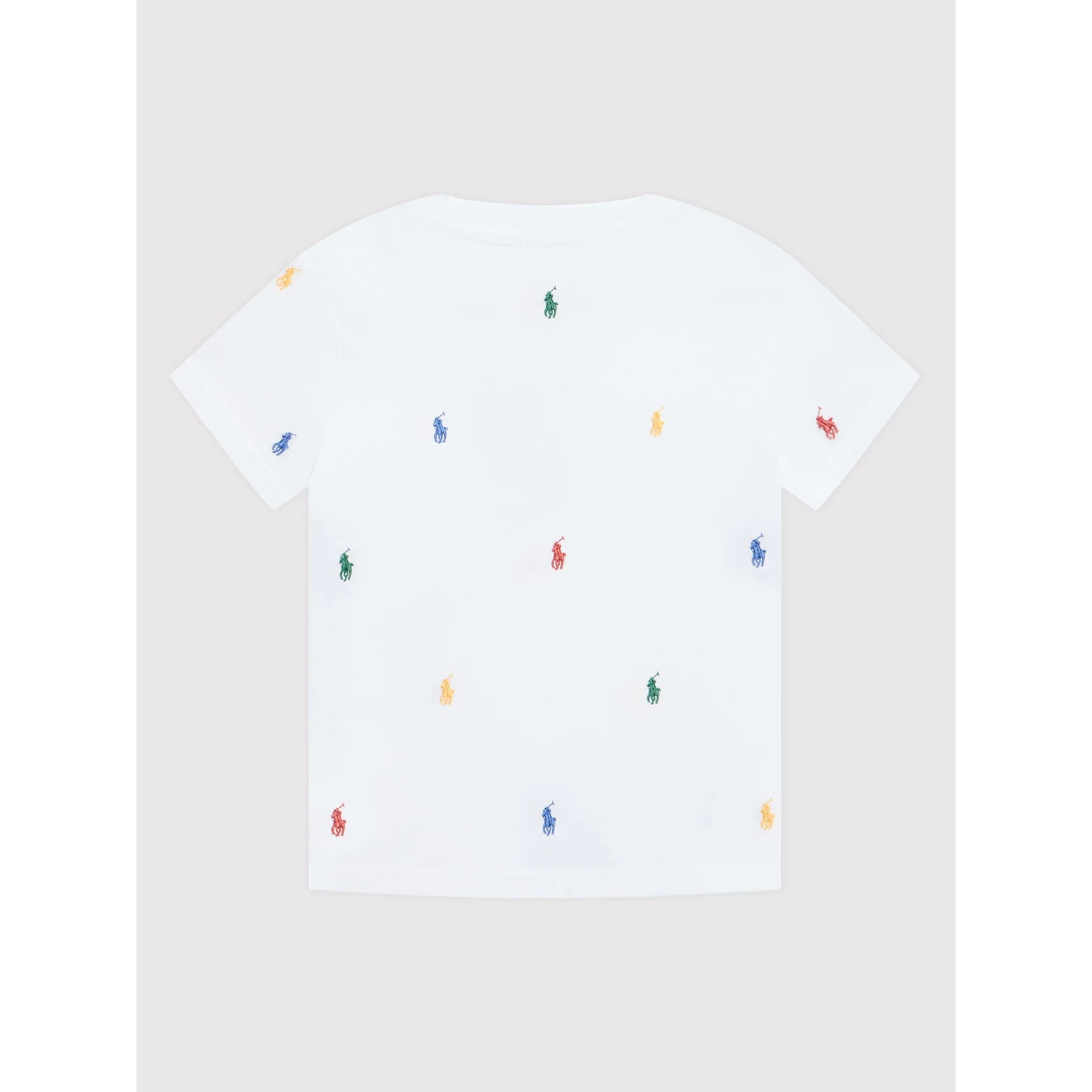 RALPH LAUREN POLO MENS SMALL PONY MULTI ALL OVER MESH COTTON TEE