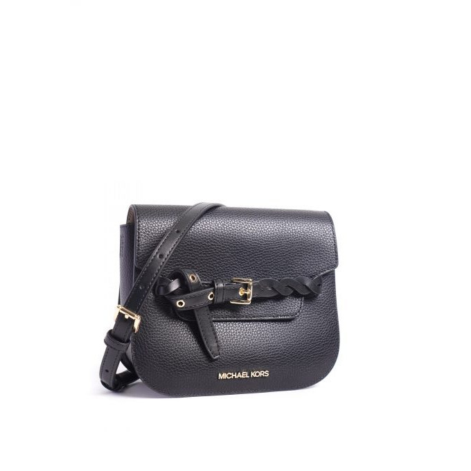 MICHAEL MICHAEL KORS EMILIA SMALL PEBBLED LEATHER CROSSBODY BAG