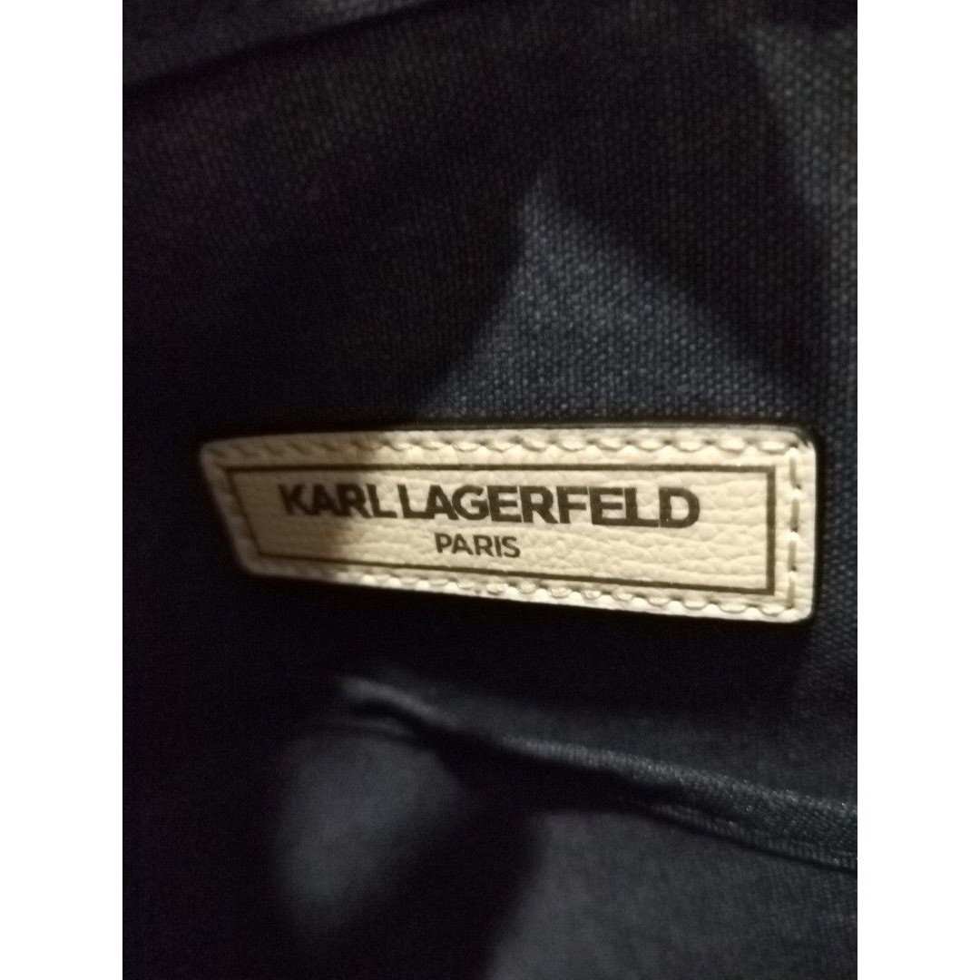 KARL LAGERFELD PARIS KRISTEN ICONIC AMOUR ZIPPER CANVAS TOTE