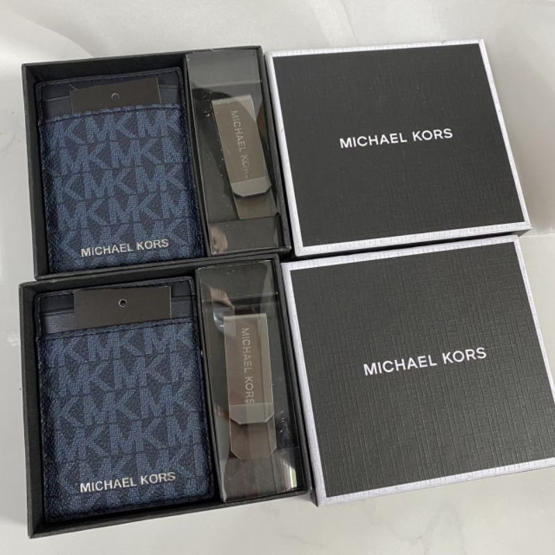 MICHAEL MICHAEL KORS GIFTING MONEY CLIP CARD CASE