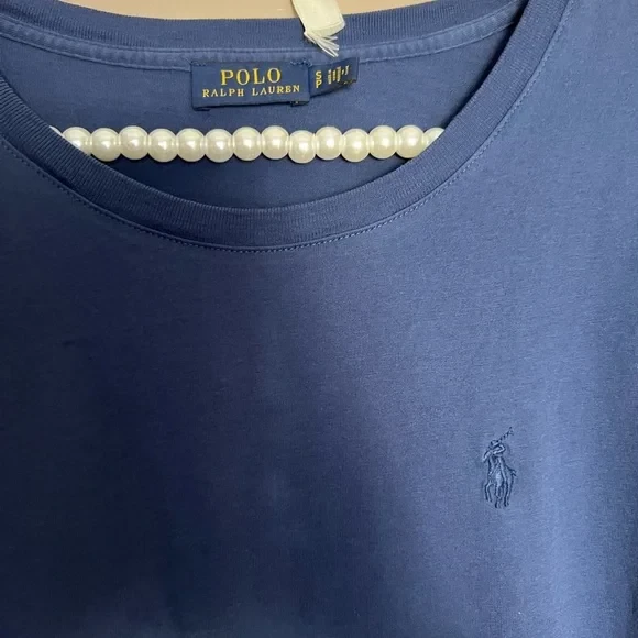 POLO RALPH LAUREN JERSEY SHORT SLEEVE DAY WRAP DRESS