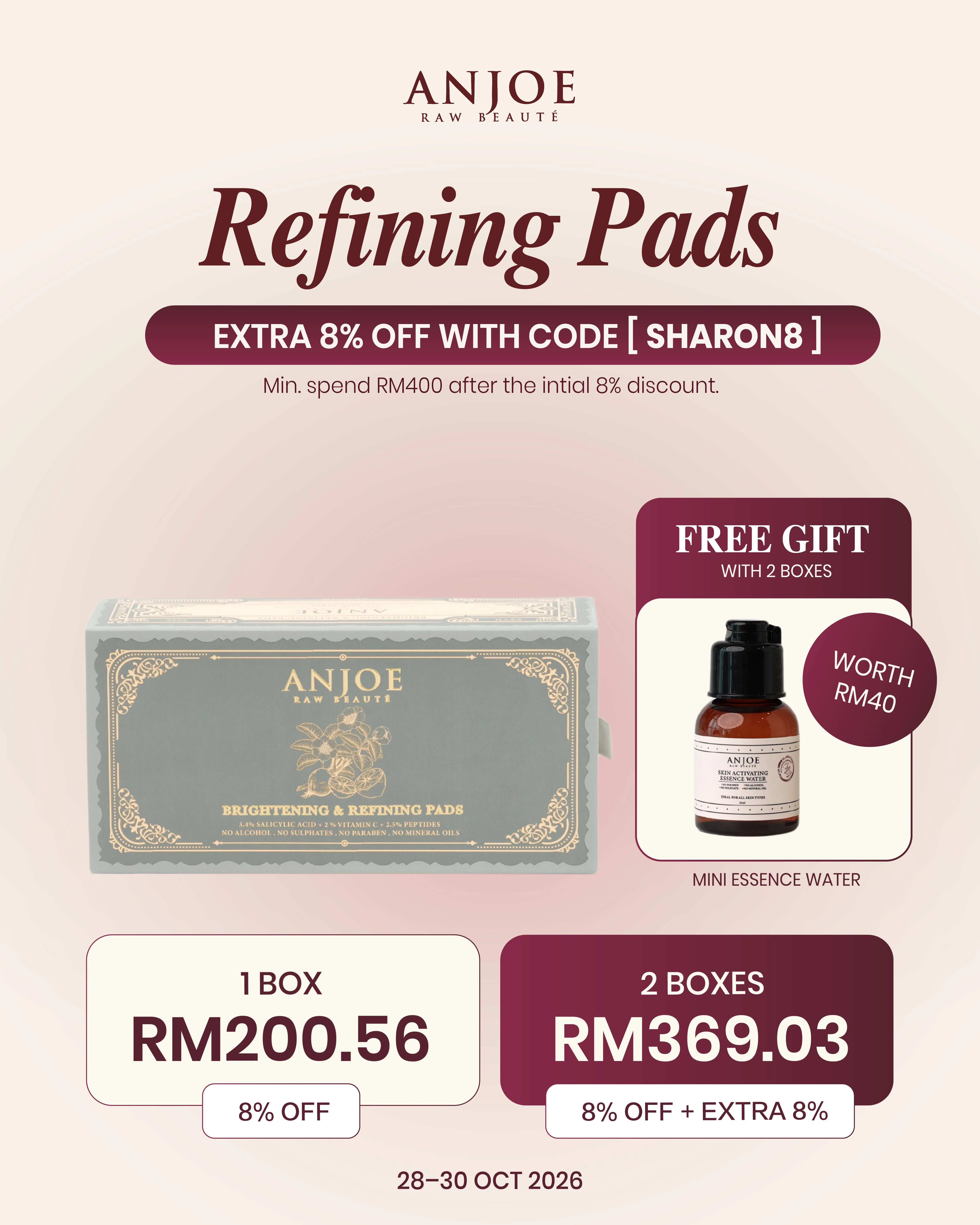 BRIGHTENING AND REFINING PADS (S)